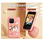 Çocuklar İçin Telefon Şeklinde Fotoğraf Makinesi | Dokunmatik, Çift Kameralı, 32 GB Hafıza Kartlı - 2