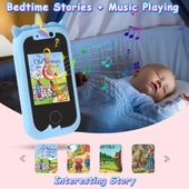 Çocuklar İçin Telefon Şeklinde Fotoğraf Makinesi | Dokunmatik, Çift Kameralı, 32 GB Hafıza Kartlı - 9