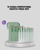 Profesyonel Makyaj Fırça Seti Yumuşak Kıllı Taşınabilir Çantalı - 1