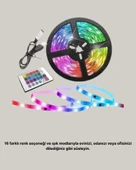 Smart Şerit LED Kumandalı USB Enerjili Suya Dayanıklı Dekoratif Aydınlatma - 3