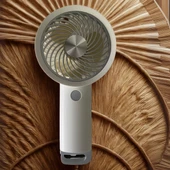 USB ile Şarj Olabilen 3 Ayarlı Fan Modlu Çanta Tipi El Fanı (5250) - 1