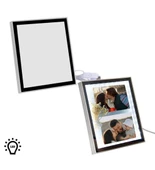 Led Işıklı  Fotoğraflı kare Sihirli Ayna thumbnail 3