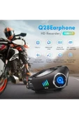 Q28 Motosiklet Kask Bluetooth Kulaklık 1080p Kamera Interkom Kulaklık Su Geçirmez Intercom - 6