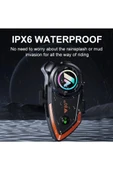 Yeni Model Y80-2x Motosiklet İntercom 2 Kişilik Bağlantı Rgb Işıklı Bluetooth Kulaklık Seti thumbnail 5