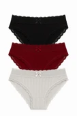 Beli Dantelli Bikini 3'lü Set thumbnail 1