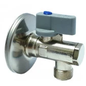 Eca 1/2 Filtreli Ara Musluk Kısa Tip 3/8 Çıkış Ağızlı (Rozet Dahil) 602111043 - 1