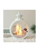 üç mumlu yılbaşı kardan adam kandil thumbnail 2