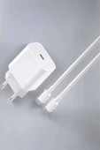 İOS Uyumlu Type-C Girişli Hızlı Şarj 15/15 Pro Max Adaptör ve Kablosu - 2