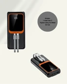 20000 mAh Powerbank | Çok Kablolu, Dijital Göstergeli, Yüksek Hızlı Şarj Cihazı - 5