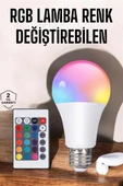 Led Ampul Enerji Dostu RGB Işıklı 100W Led Işık - 2