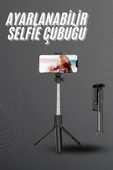 Selfie Çubuğu Tripod Bluetooth Kumandalı Selfie Çubuğu Telefon Tutucu - 2