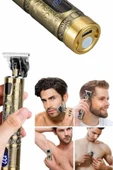 Metal Gövdeli Saç Sakal Çizim Kesme Tıraş Makinesi Kısaltma Makinesi - 4