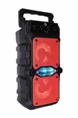 Çift Çıkışlı Güçlü Bataryalı Kablosuz Yüksek Ses Kaliteli Bluetooth Hoparlör - 4