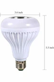 Kumandalı RGB Led Işık Bluetooth Hoparlör Ses Lambası Renkli Ampul thumbnail 5