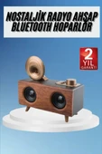 Gramafon Radyo Bluetooth Hoparlör Nostaljik Radyo FM Radyo - 1