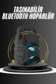 Kablosuz Bluetooth Hoparlör Ses Bombası RGB Işıklı Taşınabilir Yüksek Ses Kaliteli - 1