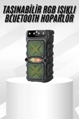 Çift Çıkışlı Güçlü Bataryalı Kablosuz Yüksek Ses Kaliteli Bluetooth Hoparlör thumbnail 1
