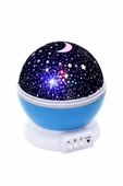 Renkli Yıldızlı Gökyüzü Projeksiyon Gece Lambası Pilli ve USB Kablolu - 4