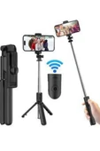 Cep Telefonu Tripod Standı Manyetik Selfie Sopa Bluetooth Uzaktan Kumandalı - 3