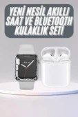 Akıllı Saat Kulaklık Hediyeli Uyku ve Sağlık Takibi Yapabilen Uzun Ömürlü - 1