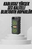 Bluetooth Hoparlör Yüksek Ses Kaliteli Büyük Boy Çift Çıkışlı Ses Bombası - 1
