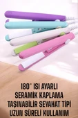 180°C Isı ve Uzun Süre Kalıcı Düzlük Sağlayan Mini Saç Düzleştirici - 4