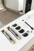 Tıraş Makinesi Şarjlı Profesyonel Saç Kesme Makinesi Gold Çizik Tıraş - 5