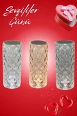 Sevgililer Günü İçin Hediye Kristal Lamba Sevgiliye Hediye USB Şarjlı Gece Lambası - 5
