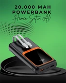 20000 mAh Taşınabilir Powerbank | Çok Kablolu, Hızlı Şarj Destekli (22.5W) - 2