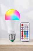 Renk Değiştirebilen RGB Işıklı Led Ampul A+Enerji 15 Watt Led Işık - 5