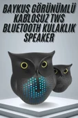 TWS Bluetooth Hoparlör Baykuş Tasarımlı Taşınabilir RGB Işıklı Uzun Pil Ömrü thumbnail 1