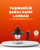 4 Fonksiyonlu Dekoratif Kamp Lambası – Tungsten Ampul, USB Çıkışlı - 1