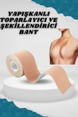Toparlayıcı Göğüs Bandı Şekillendirici Ten Rengine Uygun Esnek Hassas Ciltlere Uygun - 1