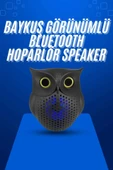 Baykuş Tasarımlı Mini Bluetooth Speaker Yüksek Ses Kaliteli Taşınabilir thumbnail 1