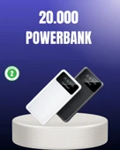 Akıllı LCD Ekranlı 20.000mAh Powerbank PD + USB + Type-C - 1