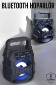 Taşınabilir Bluetooth Hoparlör Led Işıklı Uzun Pil Ömrü thumbnail 2