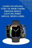 2025 Model Akıllı Saat ve 2.Nesil TWS Bluetooth Kulaklık ANC Özelliği Amoled Ekran - 5