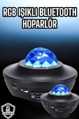 Projektör Yıldız Gece Lambası Disko Topu Bluetooth Bağlantılı Taşınabilir Şarjlı - 1