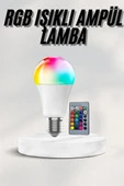 Akıllı RGB Led Ampul Led Uzaktan Kumandalı Renk Değiştiren Ampul - 2