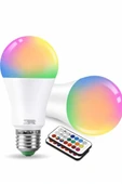 Ambiyans Aydınlatma RGB Led Lamba Kumandalı Renk Değiştirebilen - 4