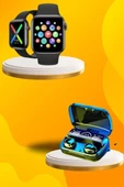 Kaliteli Akıllı Saat ve Kaliteli Bluetooth Kulaklık ANC Özelliği Uzun Pil Ömrü - 3