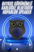 Müzik Çalar Bluetooth Hoparlör Speaker 5.0 Kablosuz Baykuş Görünümlü thumbnail 1