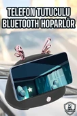 Bluetooth Hoparlör Telefon Tutuculu Akıllı Hoparlör Uzun Pil Ömrü - 2
