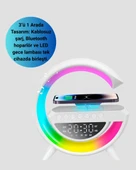 15W Hızlı Şarj Destekli LED Atmosfer Işığı ve Alarm Fonksiyonlu Lamba - 3