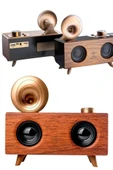 Gramafon Radyo Bluetooth Hoparlör Nostaljik Radyo FM Radyo - 4