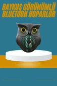 Baykuş Görünümlü Işıklı Bluetooth Speaker Bluetooth Hoparlör thumbnail 1