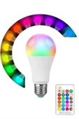 Akıllı RGB Led Ampul Led Uzaktan Kumandalı Renk Değiştiren Ampul - 4
