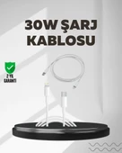 Yüksek Saflıkta Bakır Çekirdekli 30W Hızlı Şarj Kablosu - 1