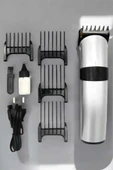 4 Taraklı Profesyonel Şarjlı Saç ve Sakal Kesme Tıraş Makinesi Seti thumbnail 1
