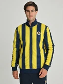 Fenerbahçe S.K. 25/26 Tribün Çubuklu Çift Taraflı Erkek Peluş Ceket thumbnail 2